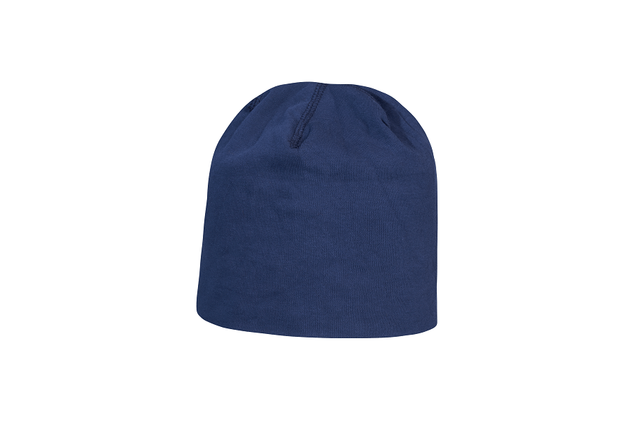 Rolled Down 100% Cotton Beanie with Zig Zag Seams 4104