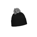 Acrylic Beanie With Pom Pom With Roll Up 4256