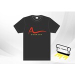 Aangeleverd Donker textiel - zeefdruk