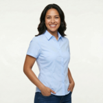 Th Clothes Womens short sleeve Oxford shirt London women
