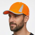 Headwear Luminescent Safety Cap With Refelctive Inserts & Trim 100% Polyester 3029