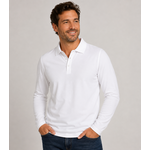 Stretch Premium polo l/s Men long sleeve met knopen