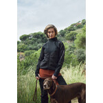 Haines Ladies fleecejack met softshell vlakken