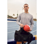 Basic Active Roundneck unisex sweater met rits op de mouw