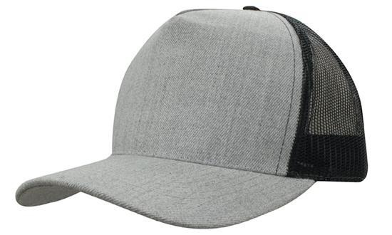 Grey Marle American Twill With Mesh Back 3821