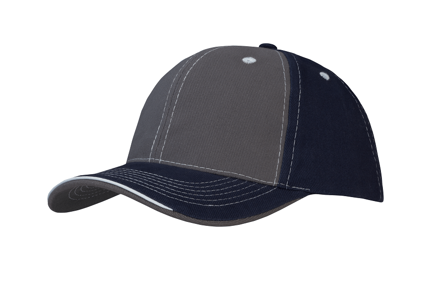 Brushed Heavy Cotton With Contrast Stitching On Peak & Open Lip Sandwich 4053