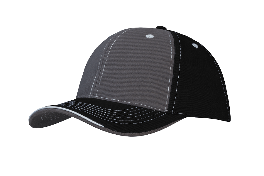 Brushed Heavy Cotton With Contrast Stitching On Peak & Open Lip Sandwich 4053
