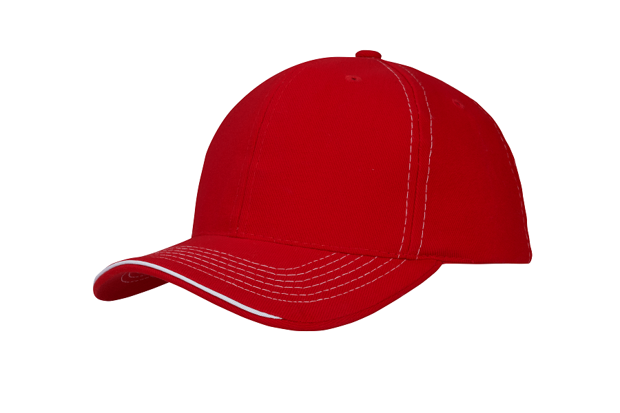 Brushed Heavy Cotton With Contrast Stitching On Peak & Open Lip Sandwich 4097