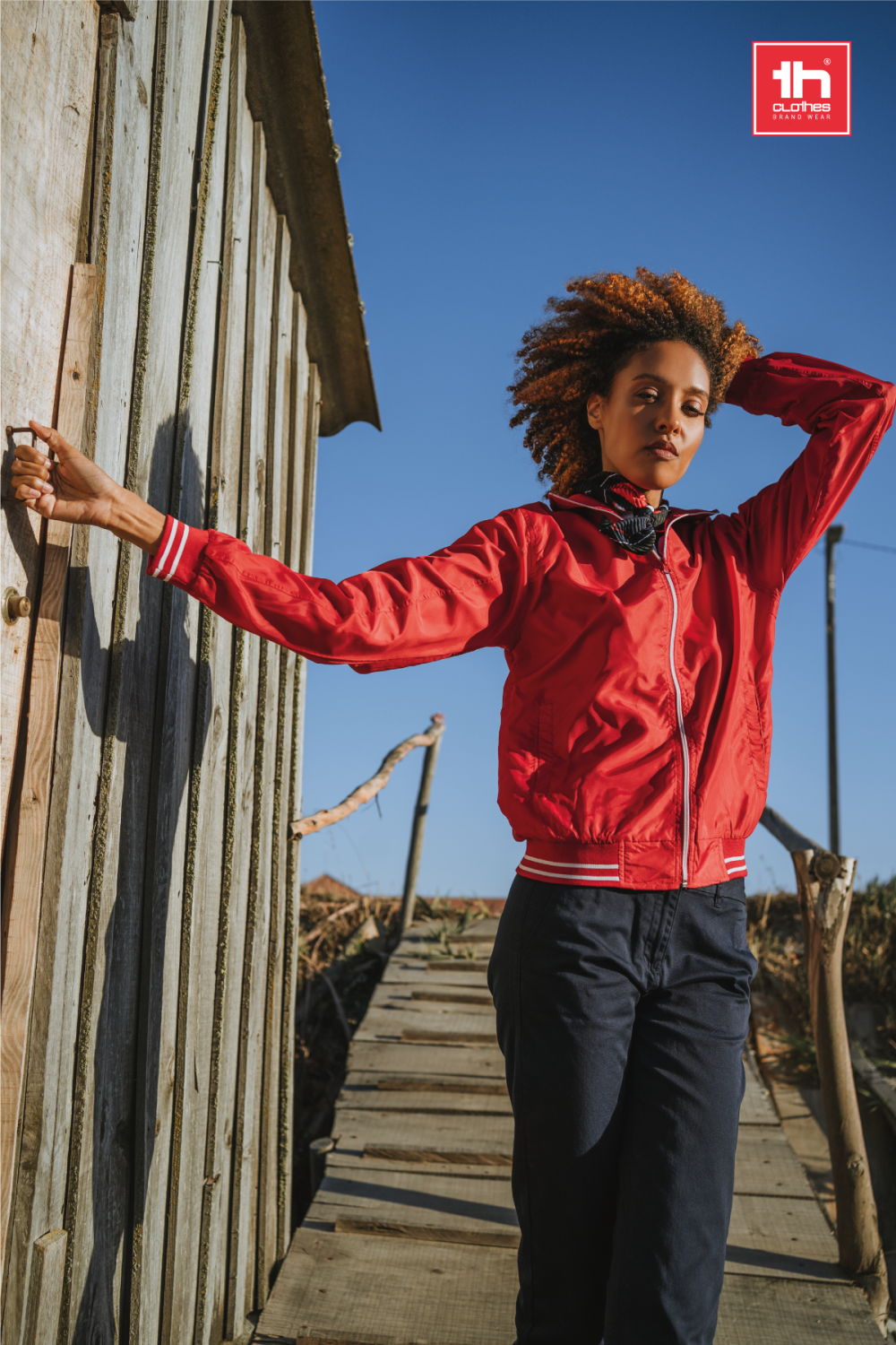 TH Clothes Unisex tweekleurige jas 65 g/m2 Oporto