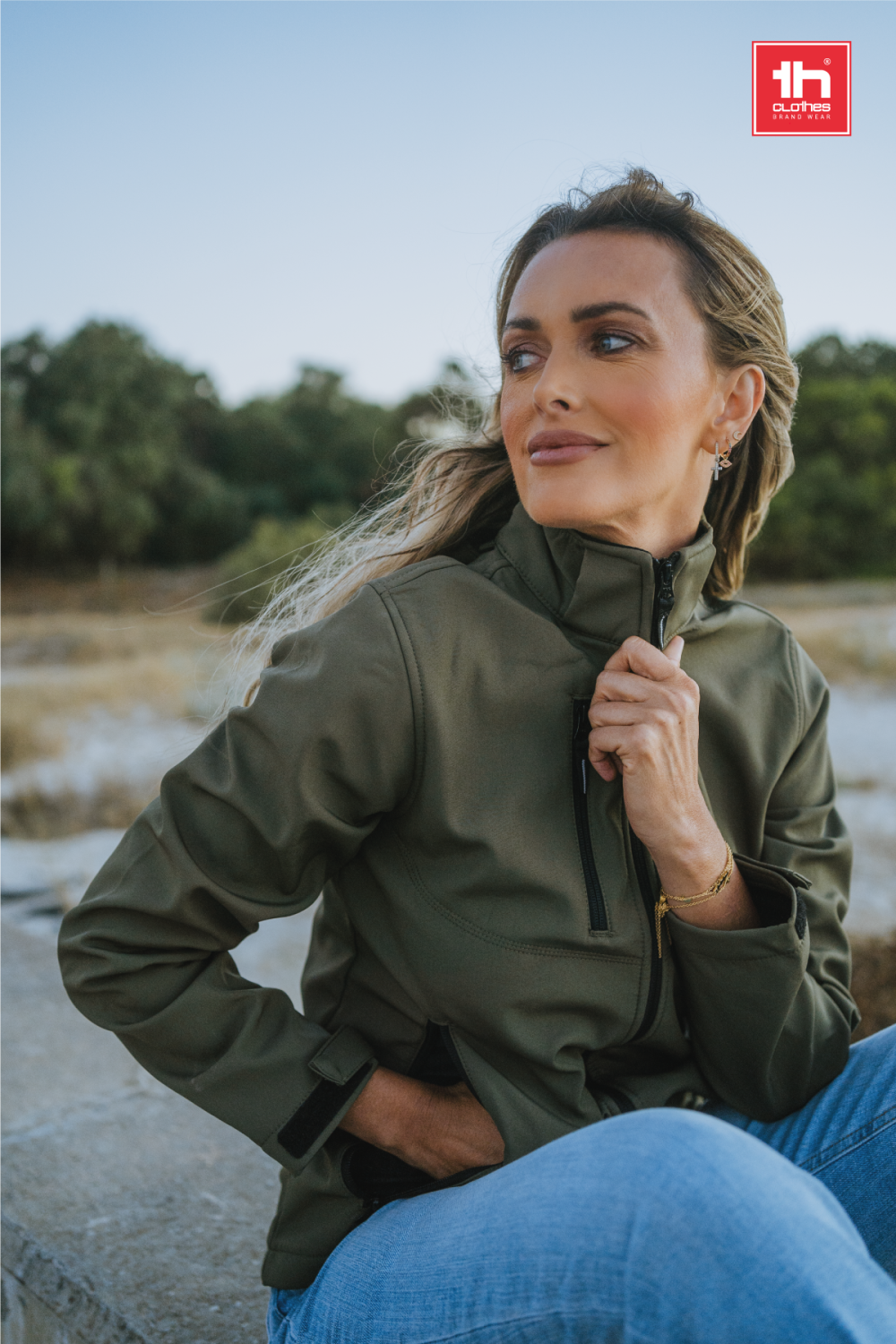 TH Clothes Dames softshell with removable hood Zagreb Woman