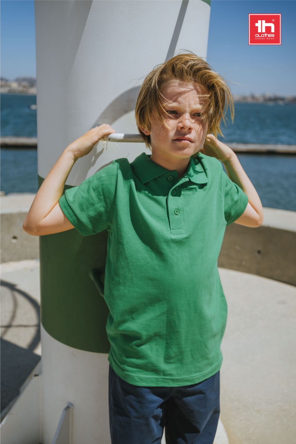 TH Clothes Polo kids korte mouw 195 g/m2 Adam kids