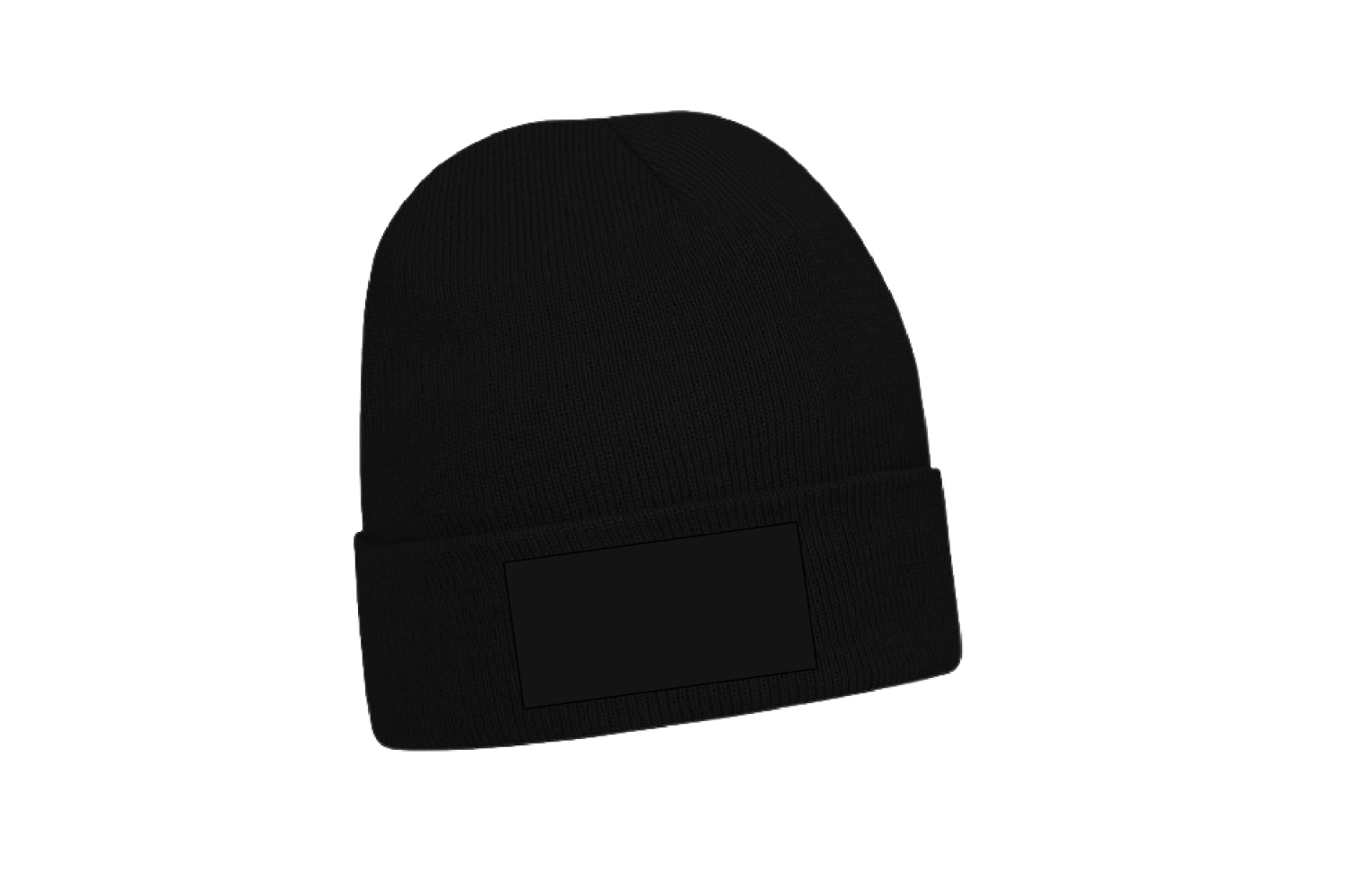 WINTERACTIE: Acrylic Beanie With Roll Up 4243 Badge (printbaar)