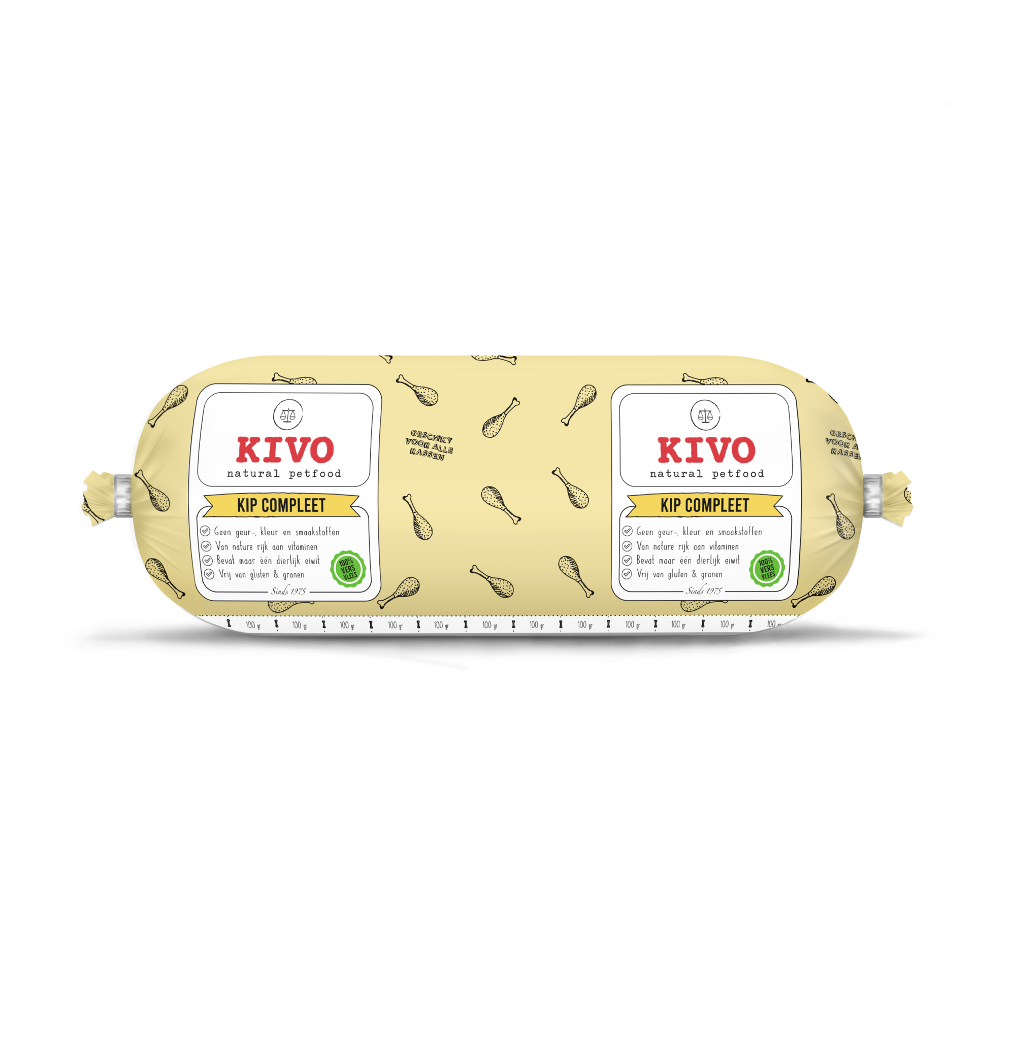 Kivo Kip Compleet 1000 g worst