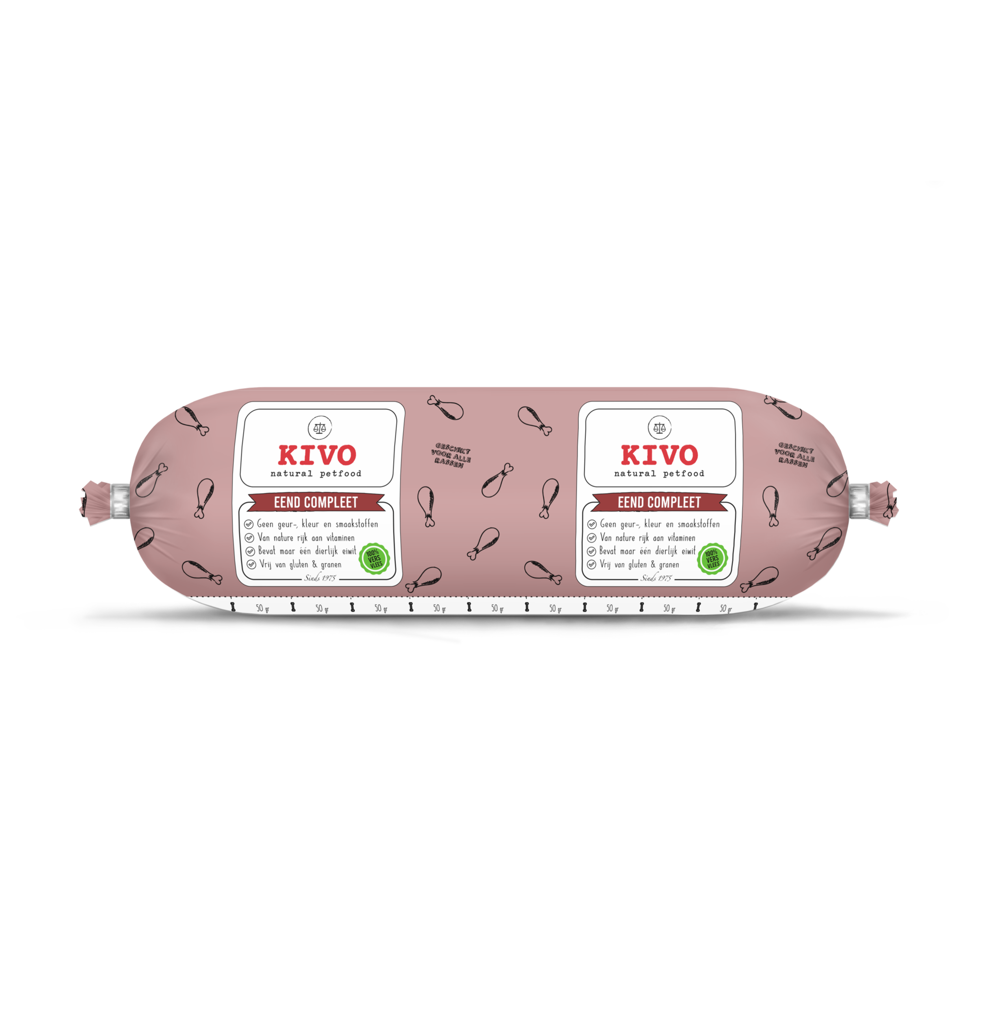 Kivo Eend Compleet 500 g worst