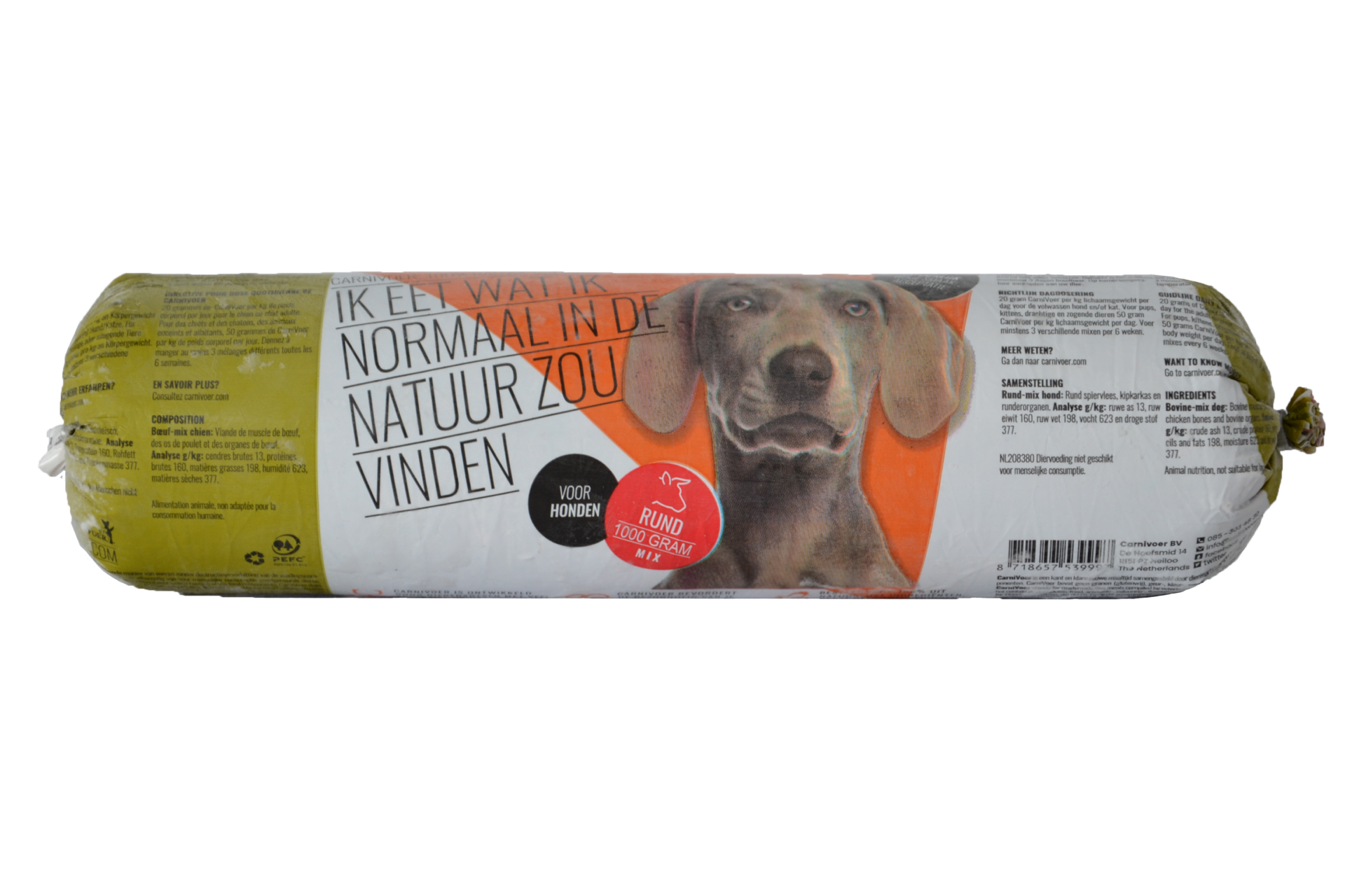 Carnivoer KVV Rund-mix 250 g worst