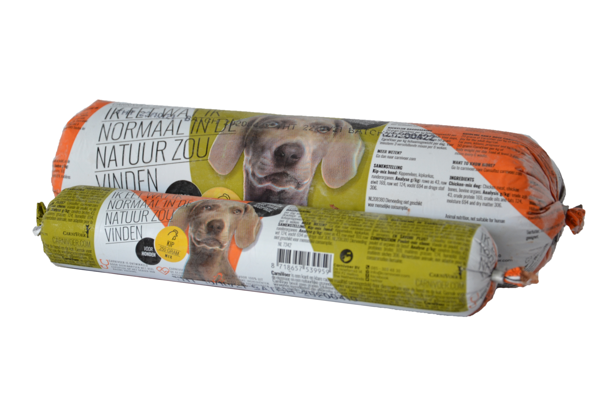 Carnivoer KVV Kip-mix 250 g worst