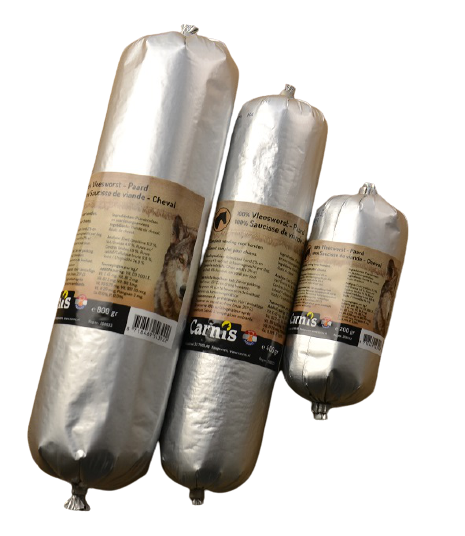 Carnis gestoomde worst Paard 800 g