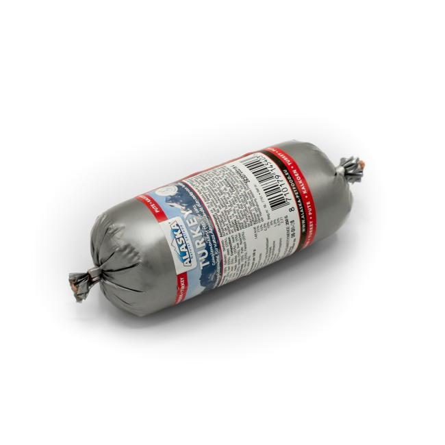 Alaska Kalkoen voor de kat 250 g worst