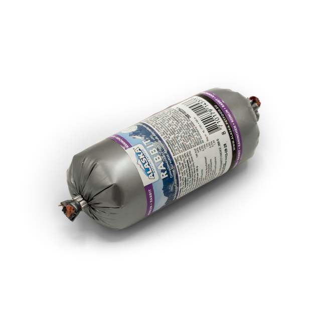 Alaska Konijn voor de kat 250 g worst