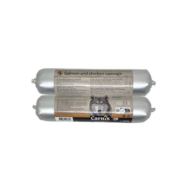 Carnis gestoomde worst Zalm en Kip 400 g