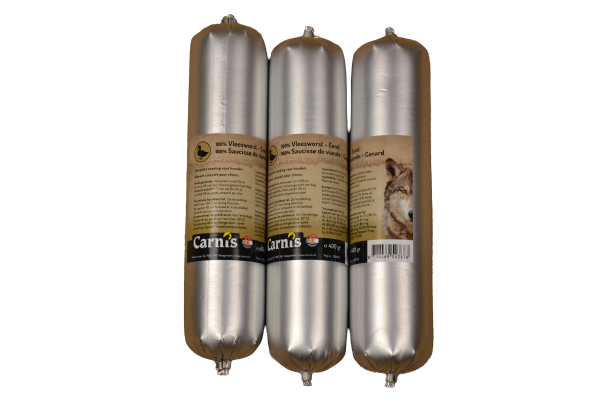 Carnis gestoomde worst Eend 400 g
