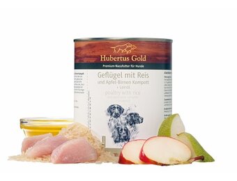 Hubertus Gold menu Adult Kip en rijst 800 g