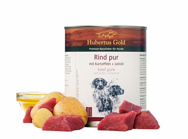Hubertus Gold menu Adult Rund en aardappel 800 g blik