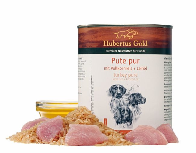 Hubertus Gold menu Adult Kalkoen en rijst 800 g blik
