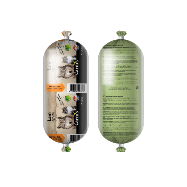 Carnis Aanvullend diepvries vlees Lam 1000 g worst