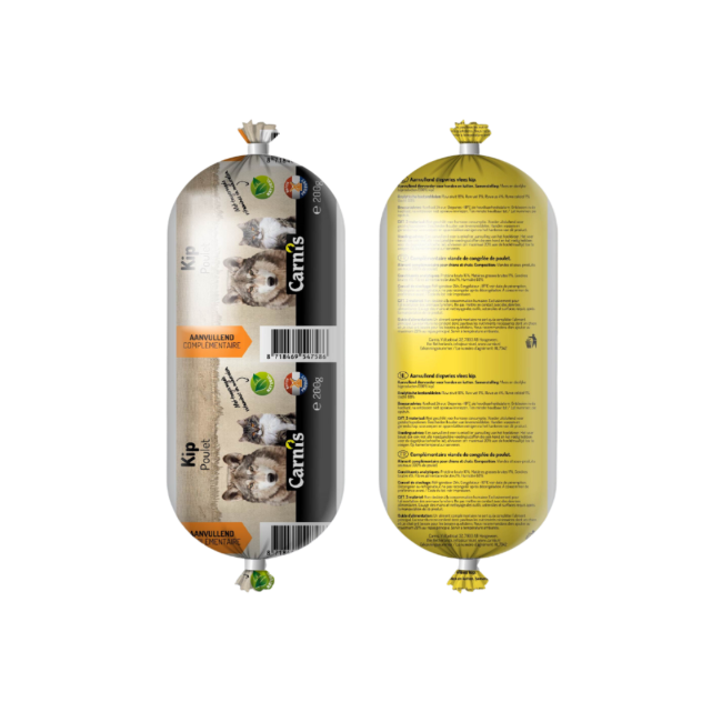 Carnis Aanvullend diepvries vlees Kip 200 g worst