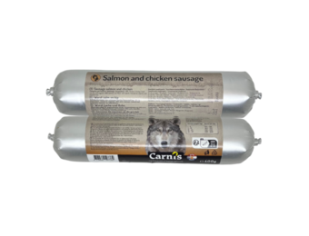 Carnis gestoomde worst Zalm en Kip 400 g