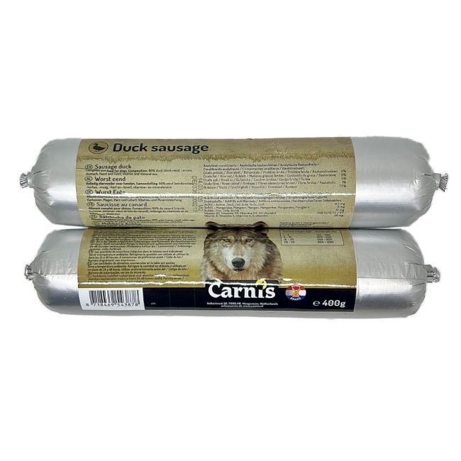 Carnis gestoomde worst Eend 400 g