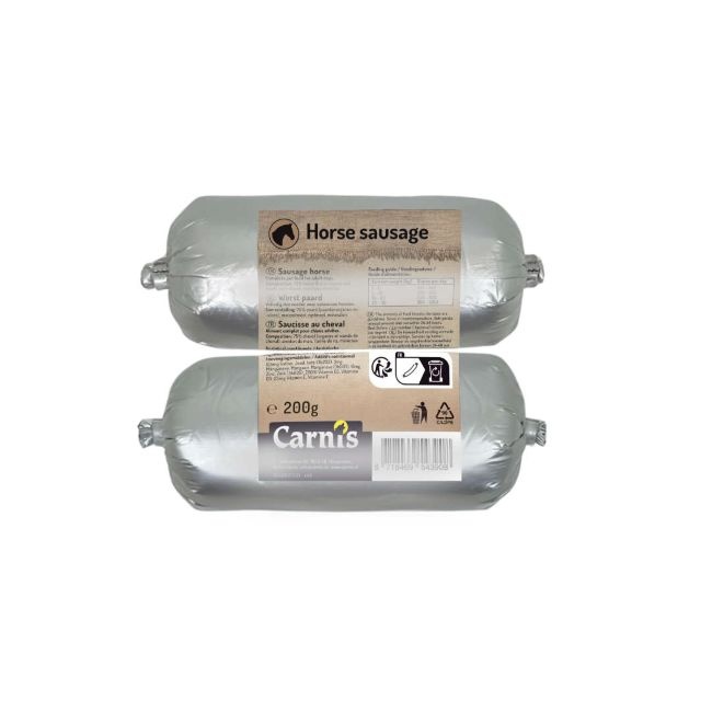 Carnis gestoomde worst Paard 200 g