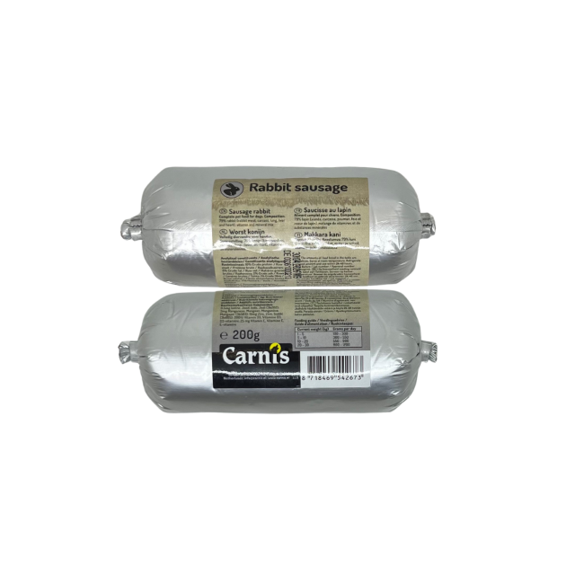 Carnis gestoomde worst Konijn 200 g