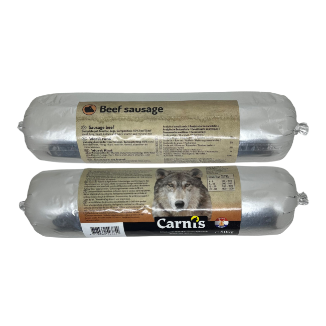 Carnis gestoomde worst Rund 800 g