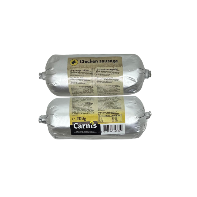 Carnis gestoomde worst Kip 200 g