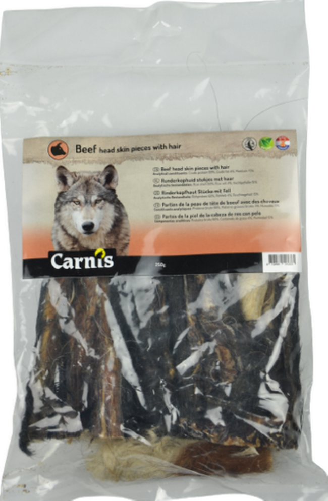 Carnis Runderhuid stukjes met haar 250 g