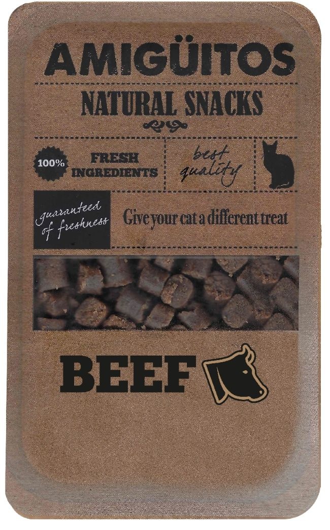 Amigüitos kattensnack semi-moist Rund 100 g pouch