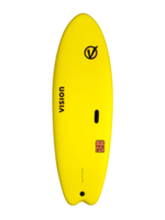 Vision 5'6 quad fish yellow