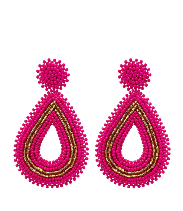 Paulie Pocket Fuchsia Beads