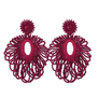 Anna Earrings - Fuchsia