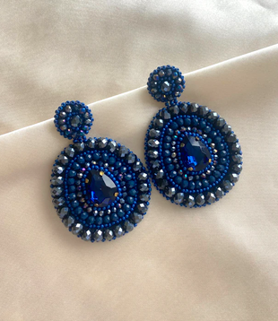 Carmen Earring - Dark Blue