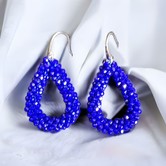 Earring Blue Beads