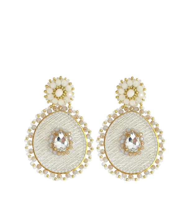 Paulie Pocket Hailey Earrings - White