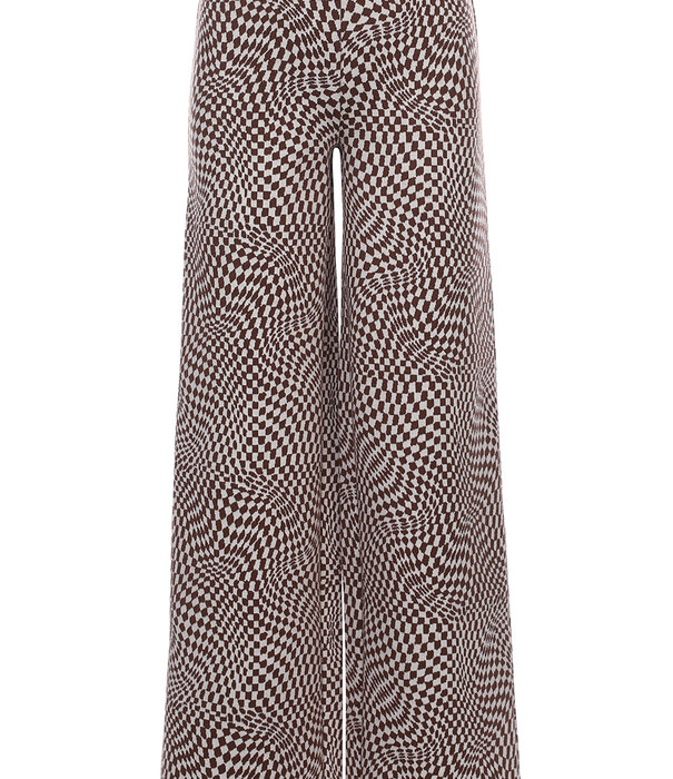 LOOXS 10SIXTEEN LOOXS 10sixteen -  jaquard knit pants Swirl check