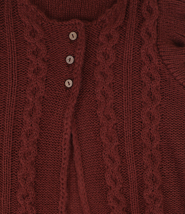 LOOXS Little LOOXS Little knitted gilet Red Wine