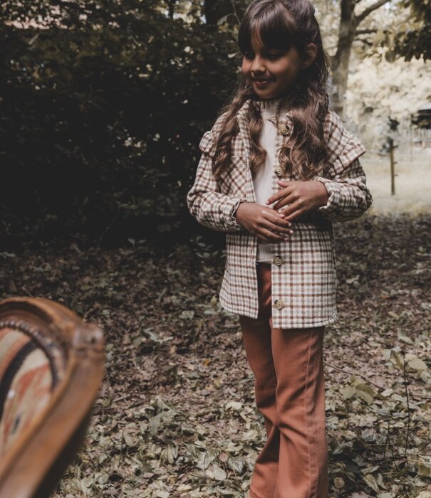 LOOXS Little LOOXS Little check outdoor blouse Brown check