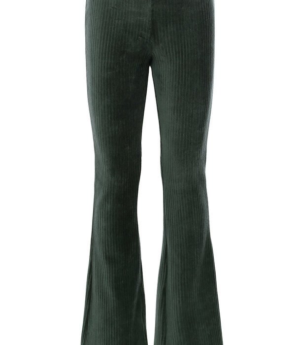 LOOXS Little LOOXS Little velours rib flare pants Forest Green