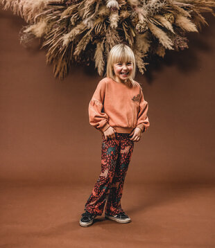 LOOXS Little jungle printed flare pants Jungle Cats