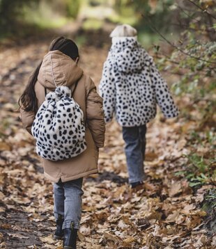 LOOXS Little Fur Bag Dalmation print